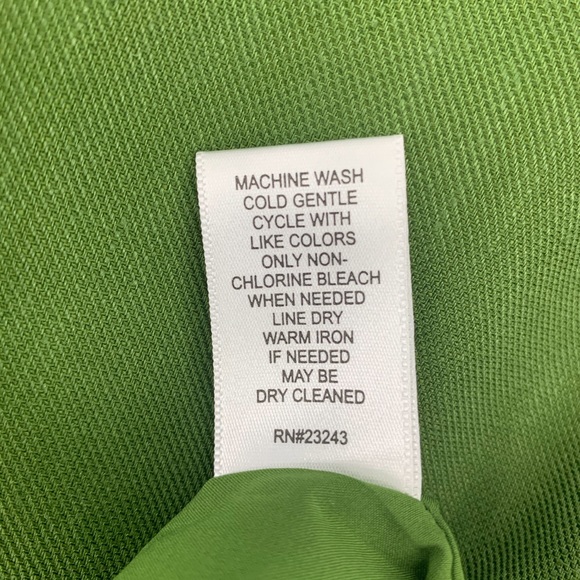 NY & CO Skirt Hi-Low Ruffled Hem Linen Green: 4 - Picture 7 of 8